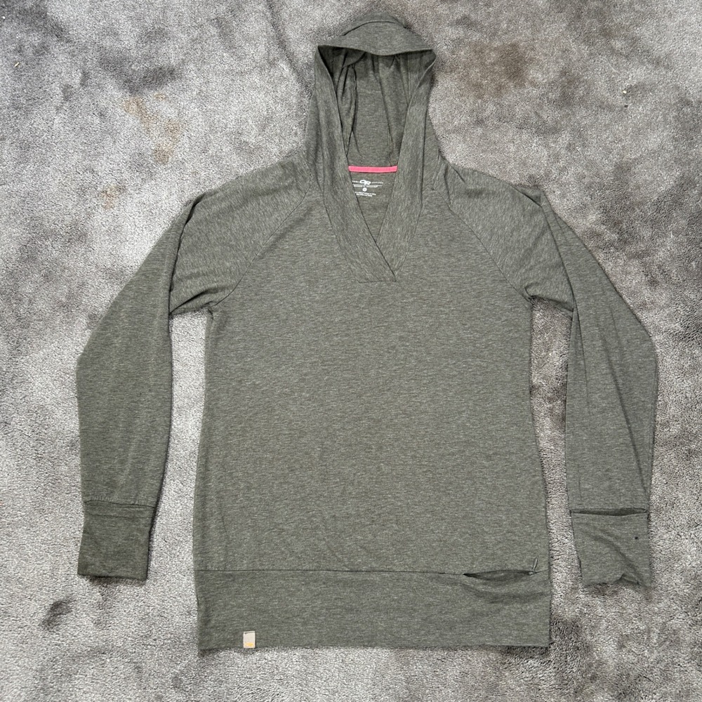 Outdoor Research Hoodie Women Medium Green Heathered Crossover V-Neck 90680